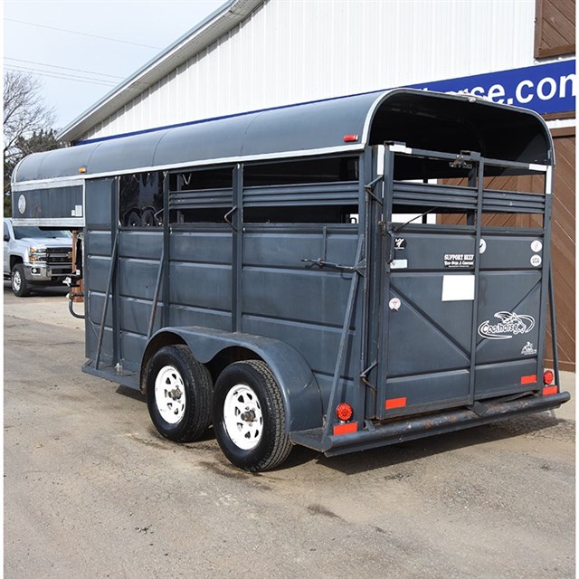 2000 Ponderosa 3 Horse Trailer Stock Combo